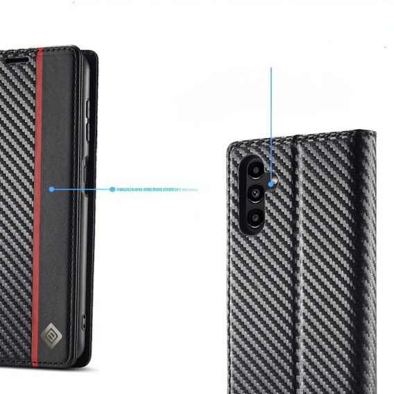 Flipové pouzdro pro Samsung Galaxy A26, Carbon LC.IMEEKE, černé