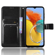 Klopové pouzdro pro Samsung Galaxy M34, Crazy Horse Wallet, černé