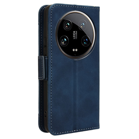 Klopové pouzdro pro Xiaomi 14 Ultra, Card Slot, námořnicky modré