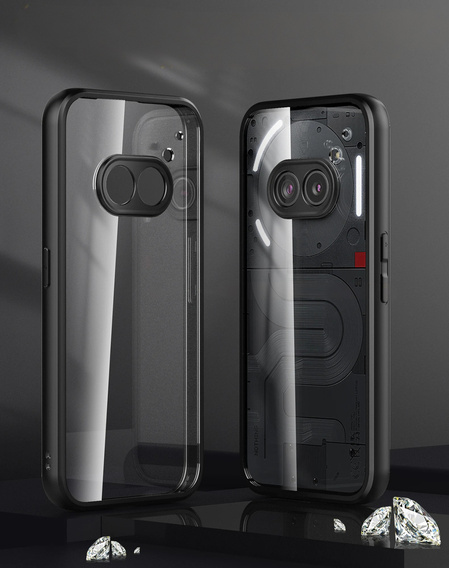 Pouzdro pro Nothing Phone 2a, Fusion Hybrid, s ochranou fotoaparátu, transparentní / černé