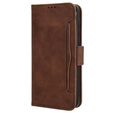 Klopové pouzdro pro Samsung Galaxy A55 5G, Card Slot, hnědé