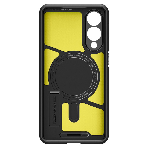 Pouzdro Spigen pro Samsung Galaxy S25 Edge, Tough Armor Mag MagSafe, černé + 9H tvrzené sklo