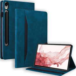 Pouzdro pro Samsung Galaxy Tab S10 FE+ Plus, Classic, s prostorem pro stylus, modré