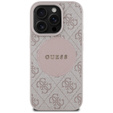 Pouzdro Guess 4G Circle s klasickým logem, pro MagSafe pro iPhone 16 Pro Max