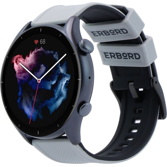 ERBORD Univerzální 22mm silikonový řemínek