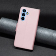 Klopové pouzdro pro Samsung Galaxy A54 5G, Wallet Litchi Magnet, růžové rose gold