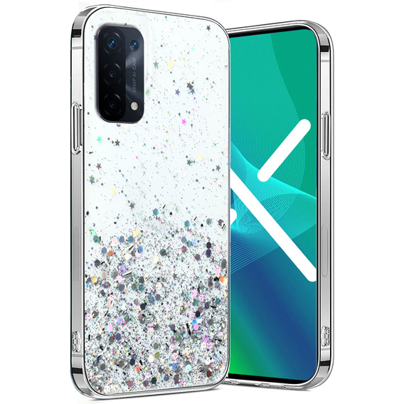 Pouzdro pro Oppo A54 5G/A74 5G/A93 5G, Glittery, průhledné