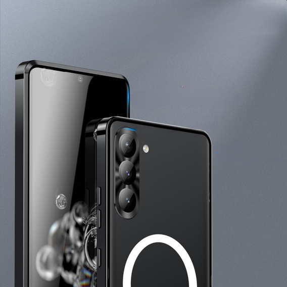 Ochranné pouzdro na fotoaparát pro Samsung Galaxy S23, CamShield MagSafe, transparentní / černé
