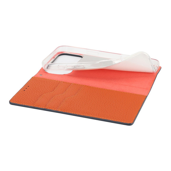 Pouzdro s klopou Litchi Skin Grain pro iPhone 17 Pro