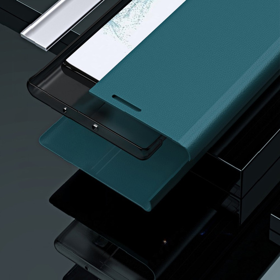 Klopové pouzdro pro Samsung Galaxy A35 5G, Side Magnetic, zelené