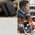 Pouzdro CASEME pro Google Pixel 7, Leather Wallet Case, černé