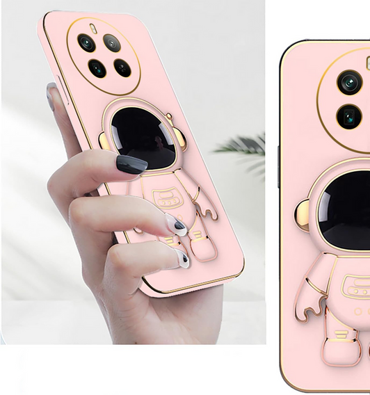 Pouzdro pro Realme 12 Pro 5G / 12 Pro+ 5G, Astronaut, růžové