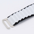 Nylonový řemínek pro Apple Watch 1/2/3/4/5/6/7/8/SE/ULTRA 42/44/45/49 mm, černý / bílý