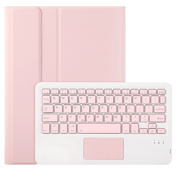 Pouzdro + klávesnice iPad 10.9 2022 10 Gen, TouchPad Pen Slot, růžové rose gold