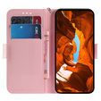 Klopové pouzdro pro Oppo A60, Wallet, Magnolia Flowers šedé