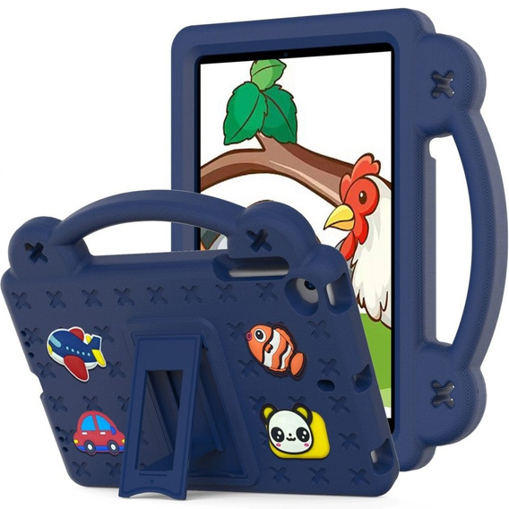 Dětské pouzdro pro iPad mini 7.9" 2019/2015/2014/2013/2012 (5/4/3/2/1 gen.), Cute Patterns, se stojánkem, námořnicky modré