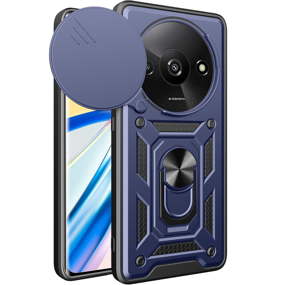 Pouzdro pro Xiaomi Redmi A3, CamShield Slide, modré