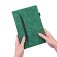 Pouzdro pro Lenovo Tab M11, Classic, s prostorem pro stylus, zelené