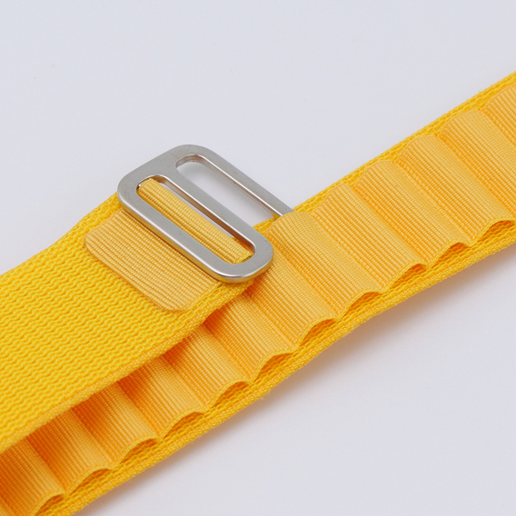 Nylonový řemínek pro Apple Watch 1/2/3/4/5/6/7/8/SE/ULTRA 42/44/45/49 mm, žlutý 