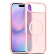 Matné pouzdro pro iPhone Air, pro MagSafe, průsvitné růžové