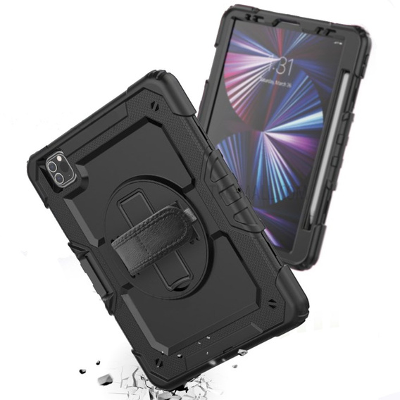 Obrněné pouzdro pro iPad Pro 11" 2022/2021 (4/3 gen.), ochranné 360 se slotem na stylus, modré