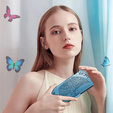 Klopové pouzdro pro Xiaomi Poco F7 Pro, Butterfly, modré