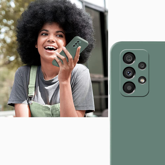 Pouzdro pro Samsung Galaxy A53 5G, Silicone Lite, zelené