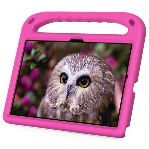 Dětské pouzdro pro Samsung Galaxy Tab A8 10.5, dětské pouzdro s rukojetí, růžové