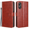 Klopové pouzdro pro Oppo A17, Crazy Horse Wallet, hnědé