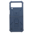 Pancéřové pouzdro pro Samsung Galaxy Z Flip 4 5G, Dexnor Clip Holder, tmavě modré
