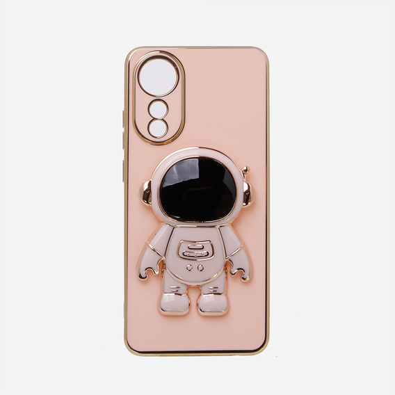 Pouzdro pro Oppo A78 4G, Astronaut, růžové rose gold