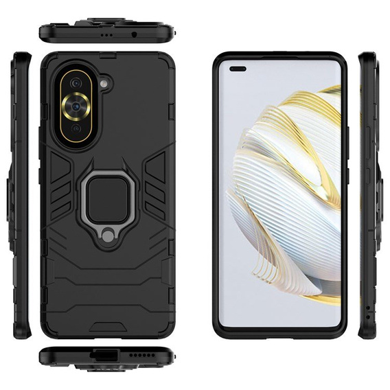 Pouzdro pro Huawei Nova 10 Pro 4G, Kickstand Ring, černé