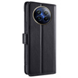 Klopové pouzdro pro Realme 12, Wallet Zipper Pocket, černé