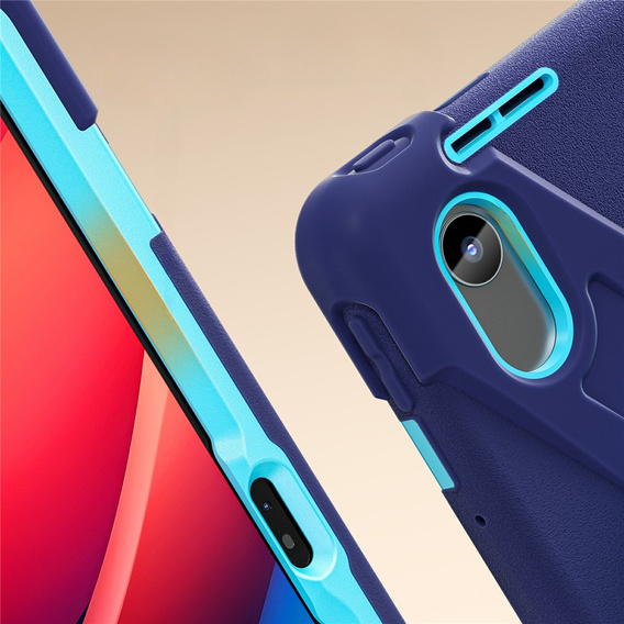 Dětské pouzdro pro Lenovo Tab M11, pancéřované, tmavě modrá / zelená
