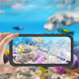 Redpepper pouzdro pro iPhone Air, vodotěsné, IP68, pro MagSafe, průhledné s černými boky