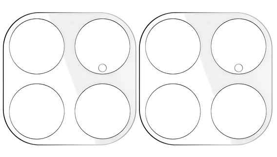 2x ERBORD tvrzené sklo na kameru pro Xiaomi 15T Pro