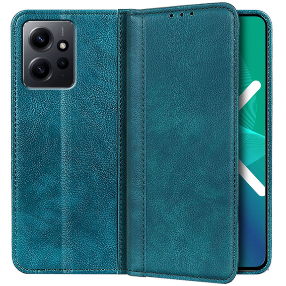 Pouzdro pro Xiaomi Redmi Note 12 4G, Wallet Litchi Leather, zelené