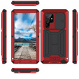Pancéřové pouzdro pro Samsung Galaxy S22 Ultra, R-JUST CamShield Slide, červené