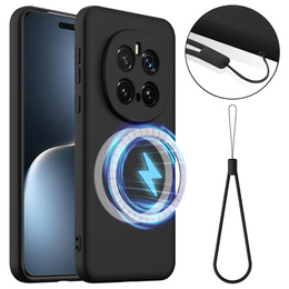 Pouzdro pro Honor Magic7 Pro 5G, Silicone MagSafe, černé