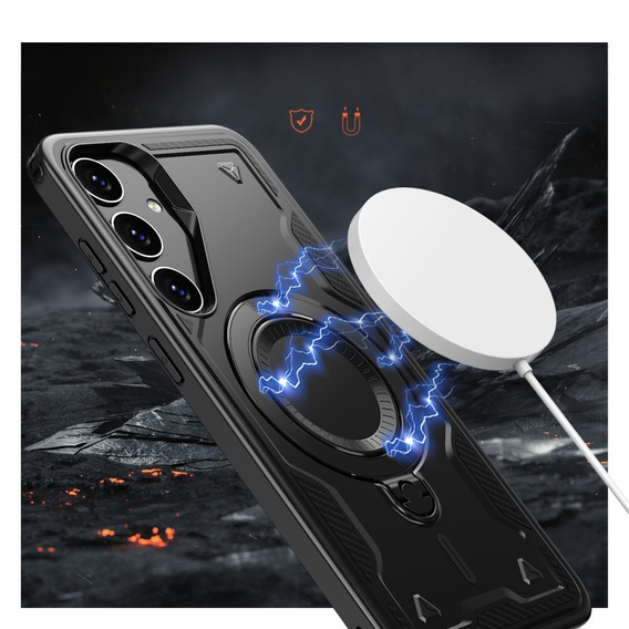 Pouzdro pro Samsung Galaxy S25+ Plus, Military MagSafe, černé