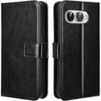 Klopové pouzdro pro T Phone 3 5G, Crazy Horse Wallet, černé