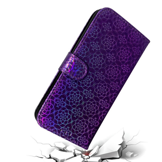 Klopové pouzdro pro Oppo A17, Wallet mandala, fialové