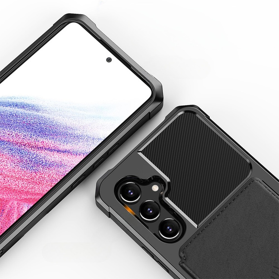 Pouzdro pro Samsung Galaxy A54 5G, Card Holder Kickstand, černé
