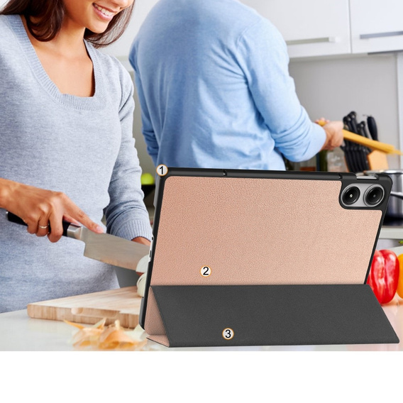 Pouzdro pro Xiaomi Redmi Pad Pro / Xiaomi Poco Pad, Smartcase, růžové rose gold
