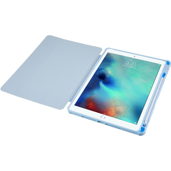 Pouzdro pro iPad 10.2 2021 / 2020 / 2019, Smartcase Hybrid, se slotem na stylus, modré