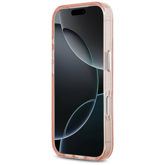 Pouzdro Karl Lagerfeld IML Glitter Karl & Choupette Heads Logo MagSafe pro iPhone 17 Pro Max