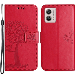 Klopové pouzdro pro Motorola Moto G53 / G23 / G13, tree, červené