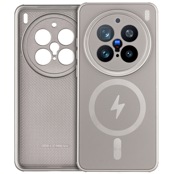 Pouzdro pro Vivo X200 Pro 5G, MagSafe, stříbrné,