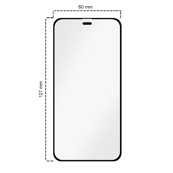 2x tvrzené sklo pro iPhone 12 Mini, ERBORD Easy App Full Screen Protector