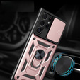 Pouzdro pro Samsung Galaxy S23 Ultra, CamShield Slide, růžové rose gold